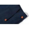 imageCHARTOU Womens Summer Linen Elastic Back Buttoned Swing Midi A Line SkirtNavy