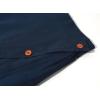 imageCHARTOU Womens Summer Linen Elastic Back Buttoned Swing Midi A Line SkirtNavy