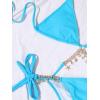 imageCHARTOU Womens Trendy 2 Piece Triangle Bikini Set Rhinestone Halter Bathing Suit Swimsuit