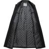 imageCHARTOU Mens Thicken Single Breasted Quilted Wool Blend Long Pea Coat OvercoatBlack