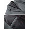 imageCHARTOU Mens Thicken Single Breasted Wool Blend Pea Coat Quilted Topcoat OvercoatGrey