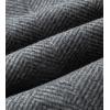 imageCHARTOU Mens Thicken Single Breasted Wool Blend Pea Coat Quilted Topcoat OvercoatGrey