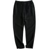 imageCHARTOU Mans Summer Casual Stretched Waist Loose Fit Linen Beach PantsBlack