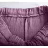 imageCHARTOU Men Casual Drawstring Cotton Linen Pants Beach Yoga Wide Leg Lounge Pants Palazzo Trousers Elastic Waist Loose SlacksPurple
