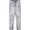 imageCHARTOU Men Casual Ripped Mid Rise Straight Leg Jeans Distressed Lounge Denim PantsBlue