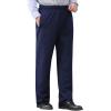imageCHARTOU Men Insulated Work Pants Thicken Casual Warm Winter Hiking Puffy Pants Outdoor Snow Down PantsDark Blue