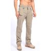 imageCHARTOU Men Quick Dry Hiking Pants Sweatpants Lightweight Waterproof Joggers with Pockets Outdoor StretchKhaki