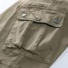 imageCHARTOU Men Stretch Waist Cargo Pants Work Pants Lightweight Outdoor Tactical Jogger Pants PocketKhaki