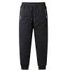 imageCHARTOU Men Thermal Sherpa Fleece Lined Pants Work Jogger Sweatpants Casual Warm Winter Solid Pants OutdoorBlack Jogger