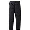 imageCHARTOU Men Thermal Sherpa Fleece Lined Pants Work Jogger Sweatpants Casual Warm Winter Solid Pants OutdoorBlack Open Leg