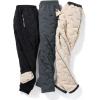 imageCHARTOU Men Thermal Sherpa Fleece Lined Pants Work Jogger Sweatpants Casual Warm Winter Solid Pants OutdoorDark Grey Open Leg