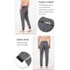 imageCHARTOU Mens Casual Stretchy Drawstring Waist Athletic Quick Dry Durable Fitness Jogger PantsGrey