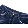 imageCHARTOU Mens Fashion Stretchy Regular Fit Mid Rise Straight Leg Long JeansDark Blue