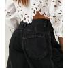 imageCHARTOU Womens Wide Leg Cropped Baggy Y2k Mid Rise Jeans  Boyfriend Harem Denim PantsBlack