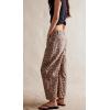 imageCHARTOU Womens Wide Leg Cropped Baggy Y2k Mid Rise Jeans  Boyfriend Harem Denim PantsKhaki Leopard