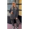 imageCHARTOU Womens Wide Leg Cropped Baggy Y2k Mid Rise Jeans  Boyfriend Harem Denim PantsLeopard