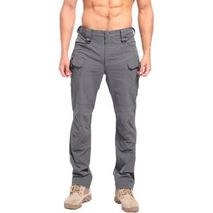 imageCHARTOU Men Quick Dry Hiking Pants Sweatpants Lightweight Waterproof Joggers with Pockets Outdoor StretchGrey