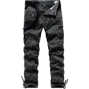 imageCHARTOU Mens Military Tactical RipStop Camo Cargo Pants TrouserGray
