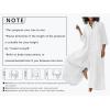 imageCHARTOU Women Linen Button Down Long Sleeve Wide Leg Jumpsuit Beach Palazzo Pants One Piece JumpsuitSky Blue