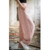 imageCHARTOU Vintage Cotton Linen Pants Women Wide Leg Pants Palazzo Pants Summer Lantern Beach PantsPink