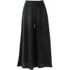 imageCHARTOU Women Comfy Cotton Pants Summer Boho Flowy Wide Leg Palazzo Lounge PantsBlack