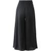 imageCHARTOU Women Comfy Cotton Pants Summer Boho Flowy Wide Leg Palazzo Lounge PantsBlack