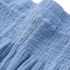 imageCHARTOU Women Comfy Cotton Pants Summer Boho Flowy Wide Leg Palazzo Lounge PantsBlue