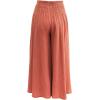 imageCHARTOU Women Comfy Cotton Pants Summer Boho Flowy Wide Leg Palazzo Lounge PantsCoral