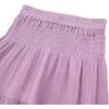 imageCHARTOU Women Comfy Cotton Pants Summer Boho Flowy Wide Leg Palazzo Lounge PantsPurple
