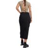 imageCHARTOU Women Long Denim Jean Skirt Mid Long Cargo Skirt Y2k Casual Denim Pencil Midi Skirt with PocketsBlack