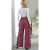 imageCHARTOU Women Summer Wide Leg Pants Palazzo Pants High Waist Beach Pants Flared Smocked Flowy Pants DressyPurple