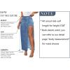 imageCHARTOU Womens Sexy High Split Slim Fit Maxi Long Pencil Denim Jean SkirtDark Blue
