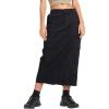 imageCHARTOU Women Long Denim Jean Skirt Mid Long Cargo Skirt Y2k Casual Denim Pencil Midi Skirt with PocketsBlack