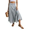 imageCHARTOU Women Vintage Long Denim Skirt Flowy Big Hem Slouchy Washed Jean SkirtLight Blue