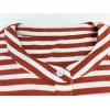 imageCHARTOU Loose Striped Flowy Long Dress for Women Summer Comfy Sleeveless Henley T Shirt Dress with PocketsBrown