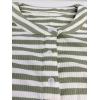 imageCHARTOU Loose Striped Flowy Long Dress for Women Summer Comfy Sleeveless Henley T Shirt Dress with PocketsGreen