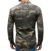 imageCHARTOU Mens Camo Button Denim Shirt Military Long Sleeve Outdoor Cargo Shirt with PocketsCamo