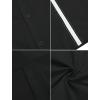 imageCHARTOU Mens Casual Cotton Linen Cuban Striped Button Down Guayabera ShirtBlack