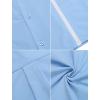 imageCHARTOU Mens Casual Cotton Linen Cuban Striped Button Down Guayabera ShirtLight Blue