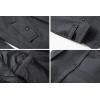imageCHARTOU Mens Thermal Single Breasted Wool Blend Coat Business Peacoat with Detachable ZipperGrey