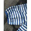 imageCHARTOU Women Casual Stripe T Shirt Dress Summer Puff Half Sleeve Tunic Shirt DressBlue