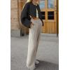 imageCHARTOU Women Cropped Wool Blend Pea Coat Short Jacket Peacoat Long Sleeve Button Down Crop JacketBlack