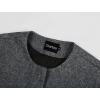 imageCHARTOU Women Cropped Wool Blend Pea Coat Short Jacket Peacoat Long Sleeve Button Down Crop JacketGrey