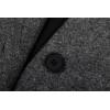 imageCHARTOU Women Cropped Wool Blend Pea Coat Short Jacket Peacoat Long Sleeve Button Down Crop JacketGrey