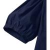 imageCHARTOU Women Elegant Long Dress Boat Neck 34 Lantern Sleeve Cotton Linen Dress with BeltNavy