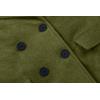 imageCHARTOU Women Oversized Long Winter Coats Warm Wool Blend Pea Trench Coat OvercoatGreen