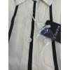 imageCHARTOU Women Summer Causal Stripe Tunic Dress Loose Button Down Shirt Short Dress with BeltBlack