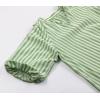 imageCHARTOU Women Summer Striped Beach Vacation Mini Dress 34 Sleeve Boho Chic Outfits Tunic Shift DressGreen