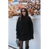 imageCHARTOU Women Sweater Skirt Sets 2 Pieces Outfits Loose Fit Pullover Sweater Knitted Mini SkirtBlack
