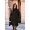 imageCHARTOU Women Sweater Skirt Sets 2 Pieces Outfits Loose Fit Pullover Sweater Knitted Mini SkirtCoffee